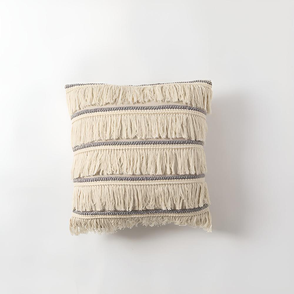 Bohemian Fringe Tassel Cushion Covers 18"x18"