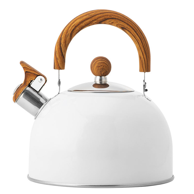Stainless Steel Whistling Kettle White 3L