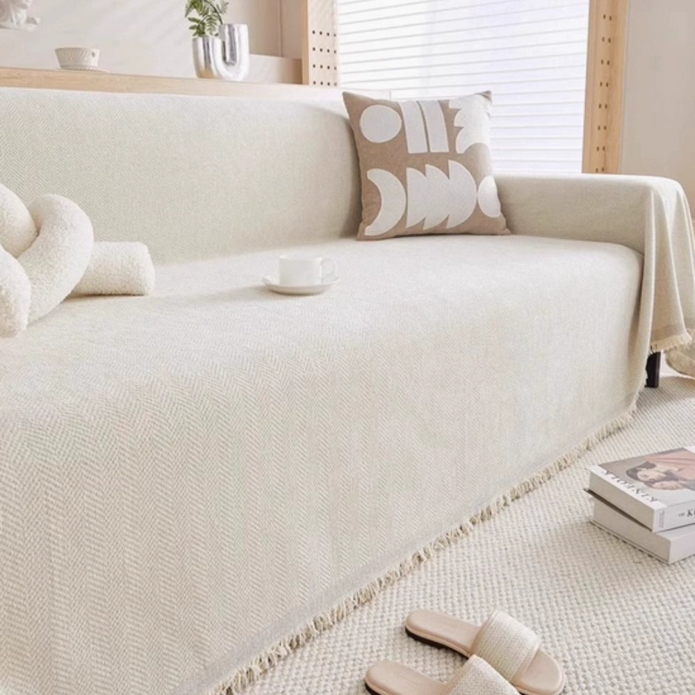 Minimalist Sofa Cover Apricot