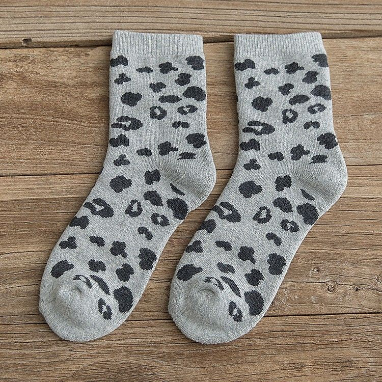 Women's Leopard Thermal Socks