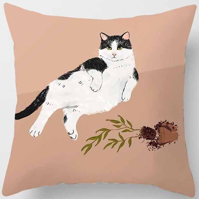 Feline Cushion Covers "Accidental"
