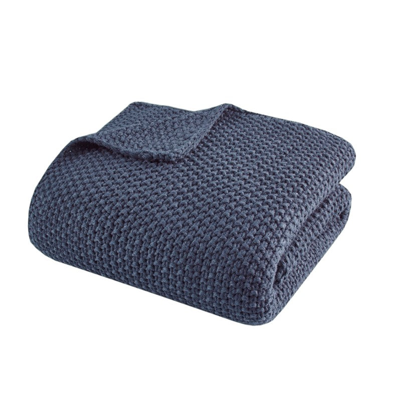 Bree Knit Throw 50x60" Indigo
