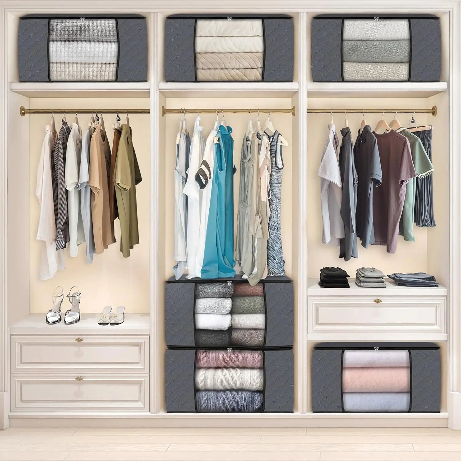 Foldable Clothes Storage Bag Organizer