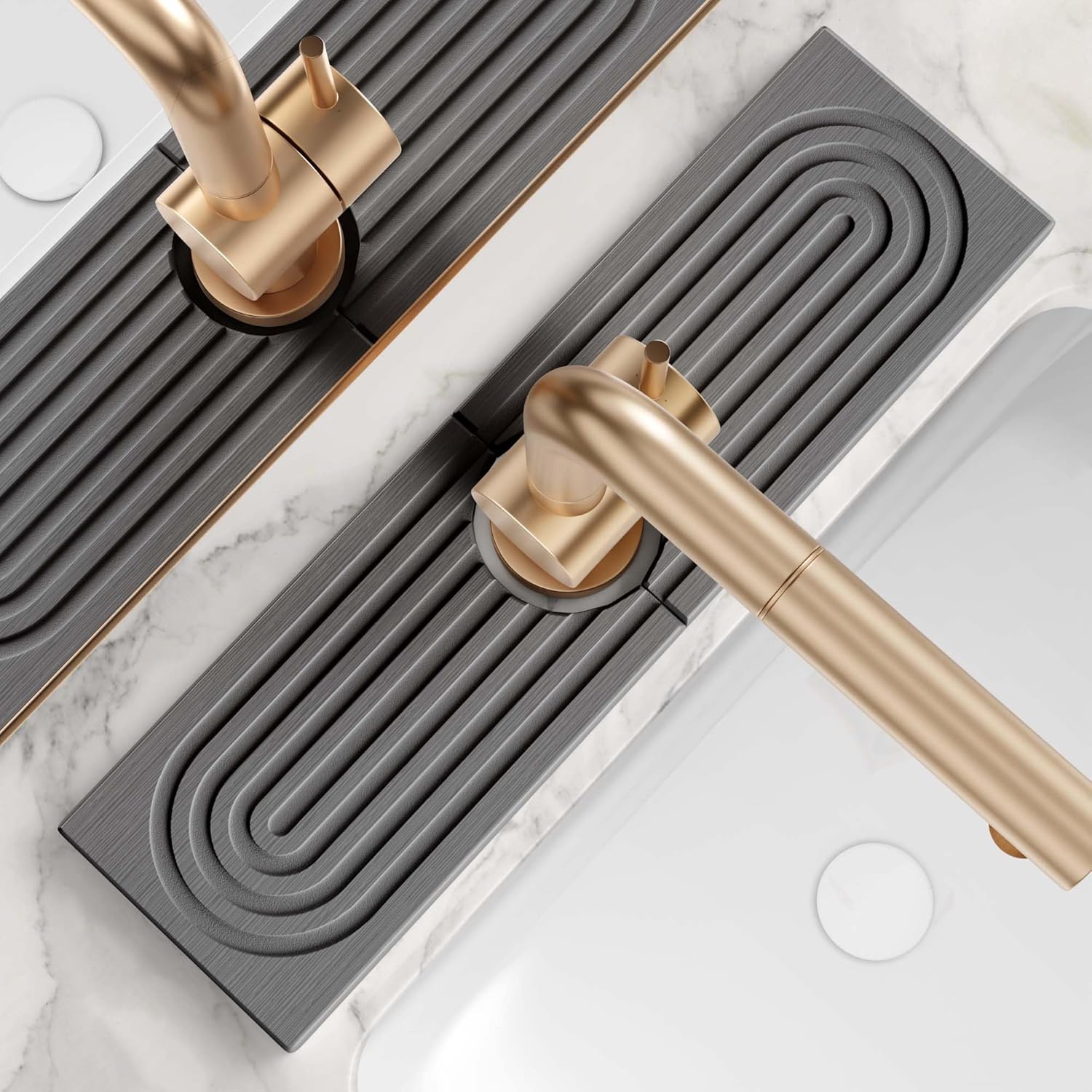 The InstaDry Faucet Stone Mat - Limited Time Offer Dark Gray