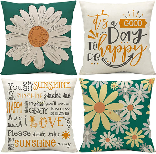 Cheerful Cushion Covers 4 Pack Bundle (Save More)