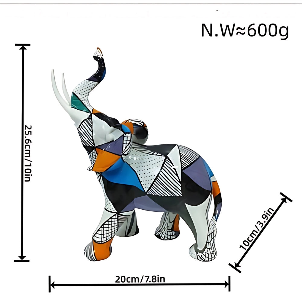 Luxury Abstract Elephant Figurine Grand Companion