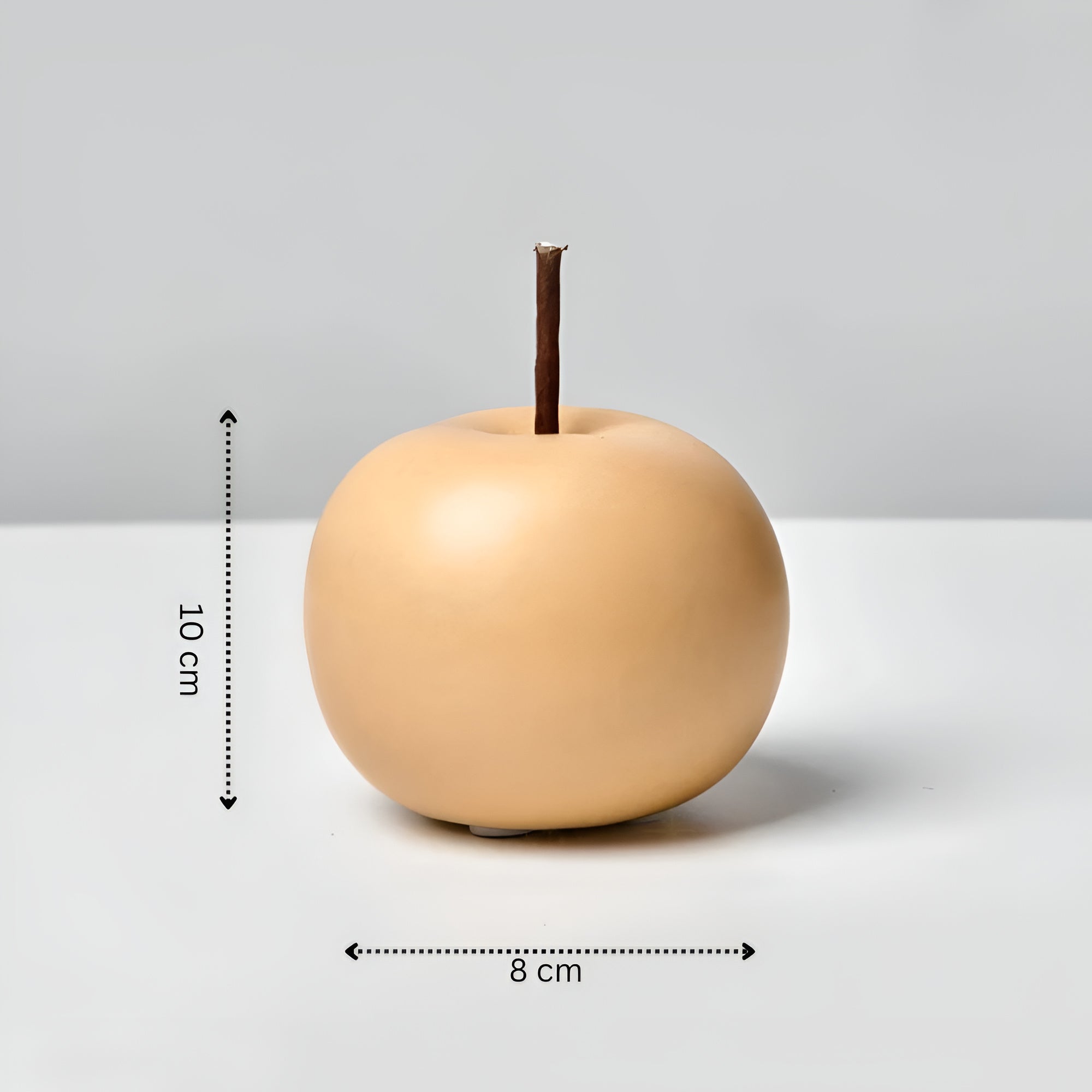 Apple Ceramic Ornaments Orange 3"x4"