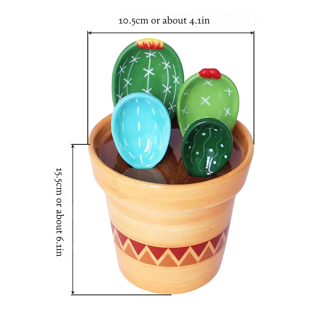 Cactus Measuring Spoon Set Geometric