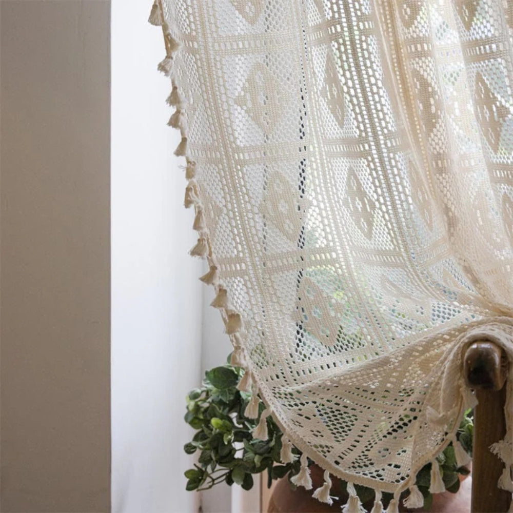 Rhombus Plaid Diamond Pattern Curtain