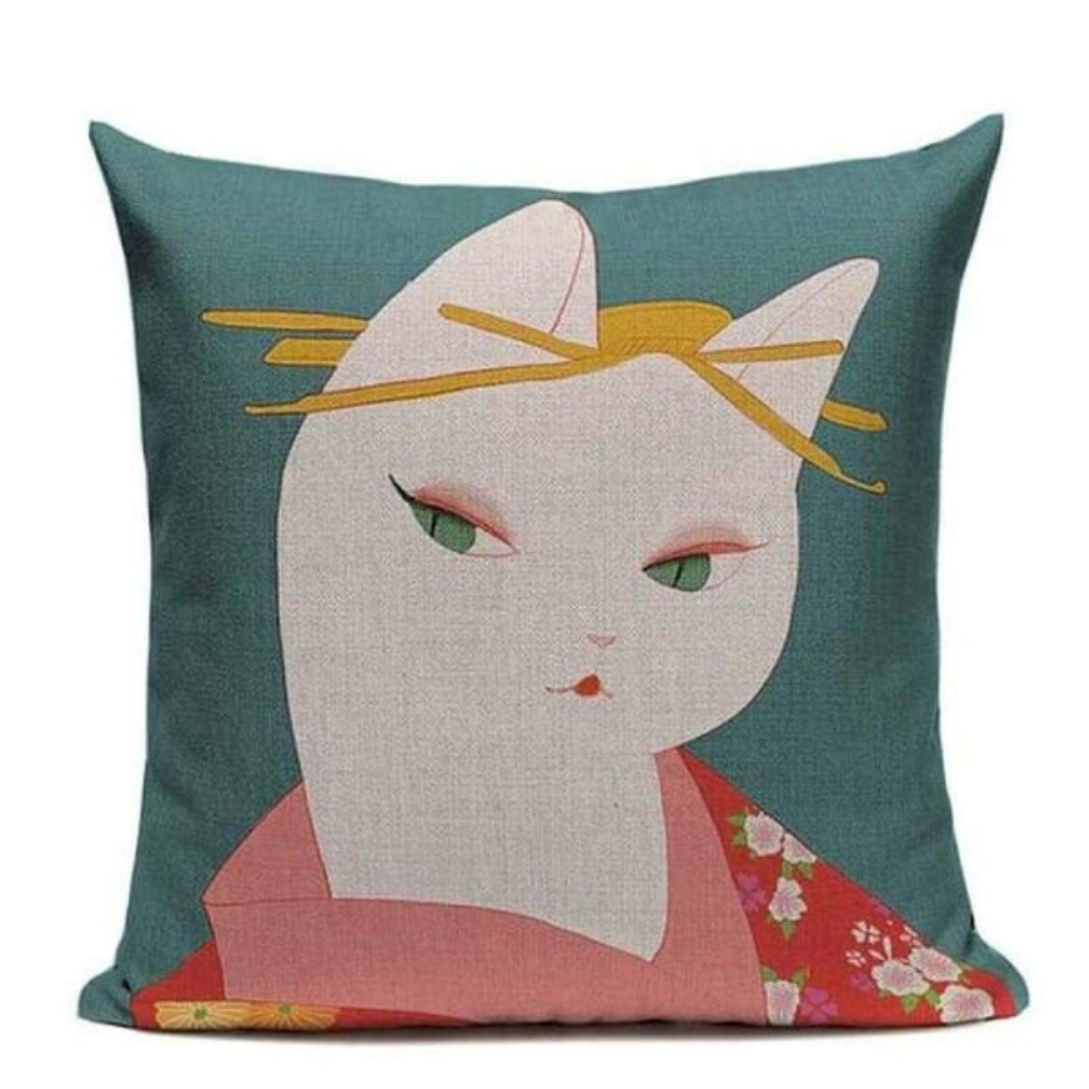 Japanese Essence Cushion Covers Cat