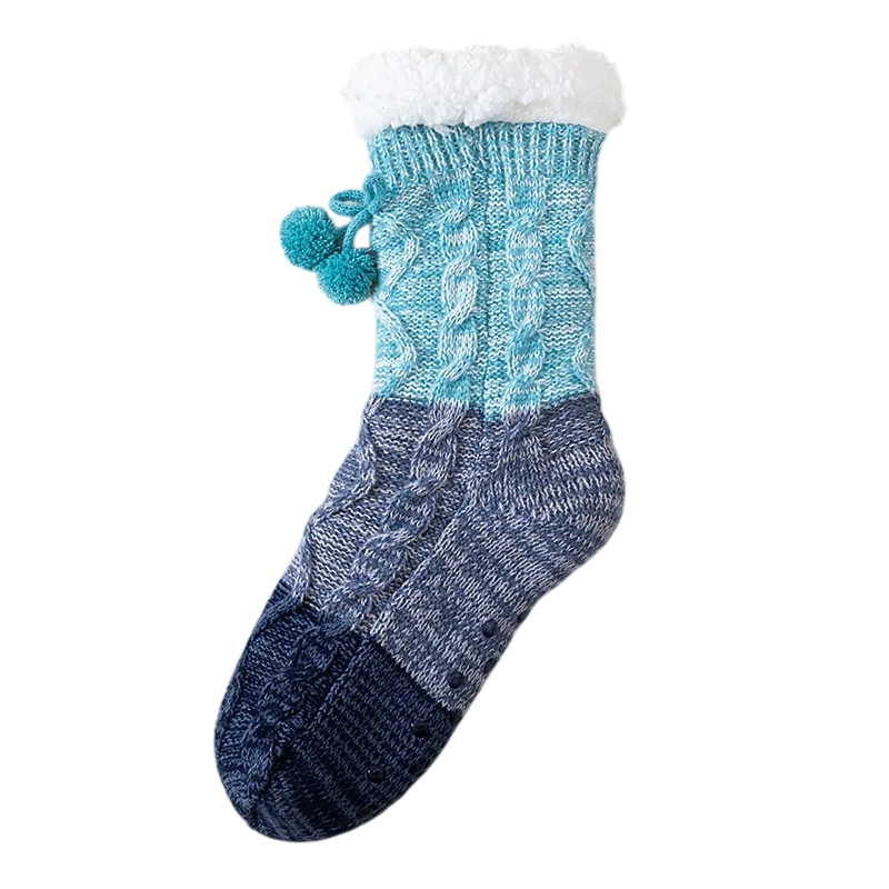 The Nordic Cozy Socks Blue One Size (Women)