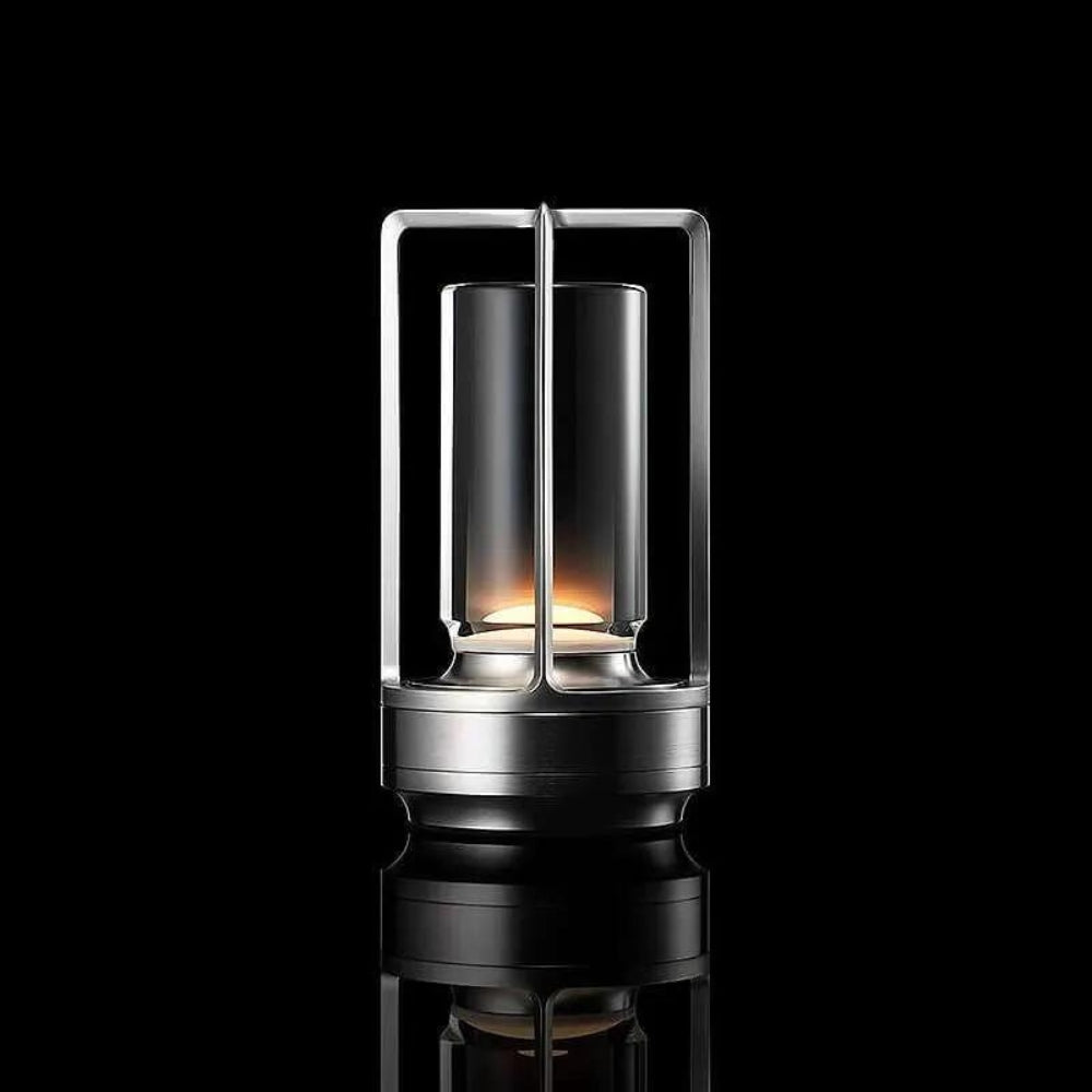 Casa Nordic Crystal Lantern Silver