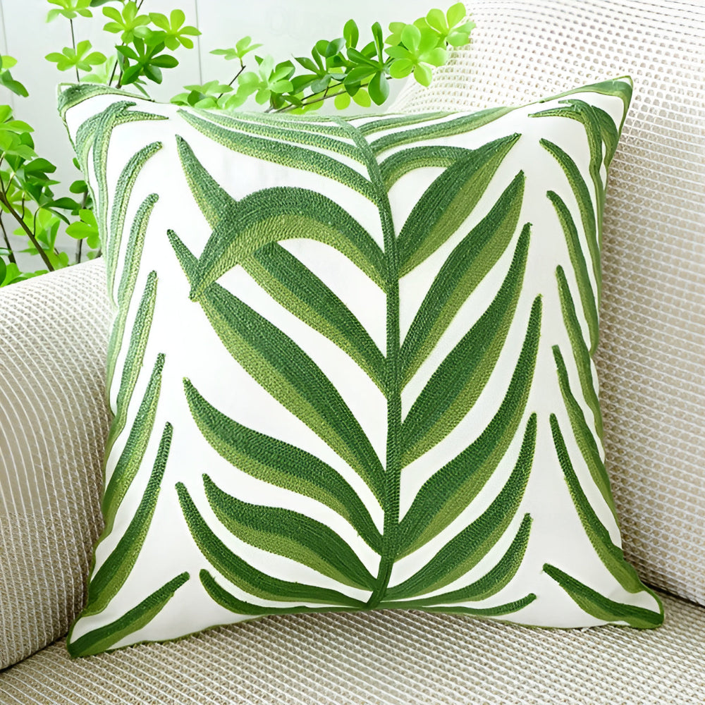 Verdant Paradise Cushion Cover Tropical Fern