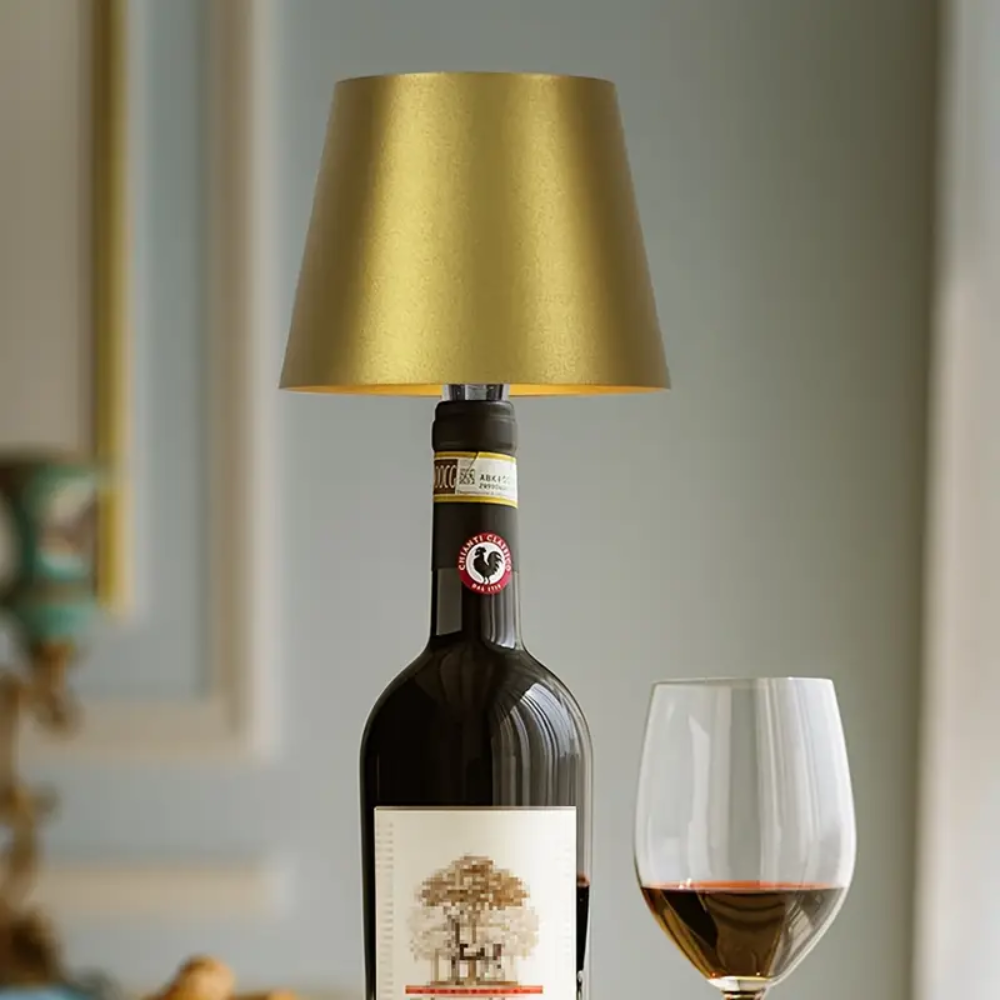 Wireless Bottle Lamp Gold