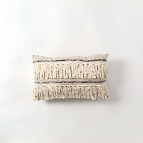 Bohemian Fringe Tassel Cushion Covers 12"x20"