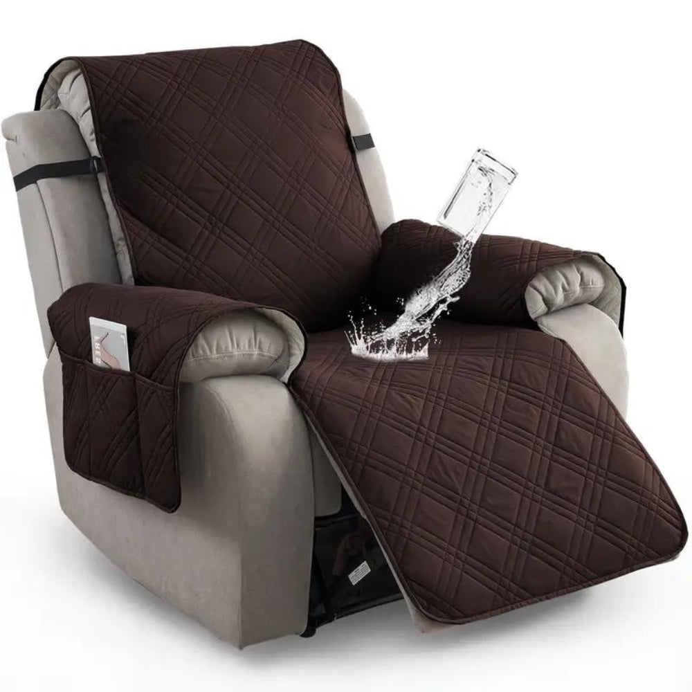 Premium Waterproof Recliner Slipcover Chocolate