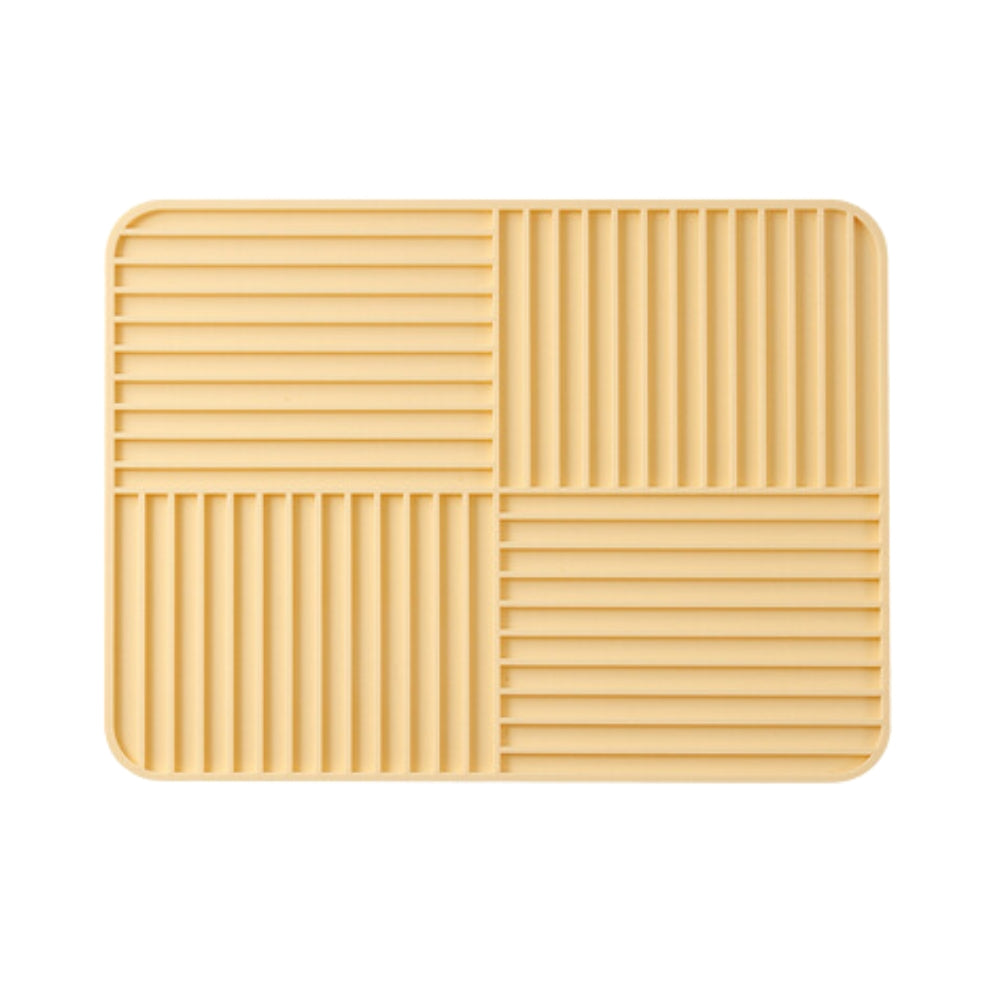 Ridged Foldable Multi-Purpose Drying Mat Yellow