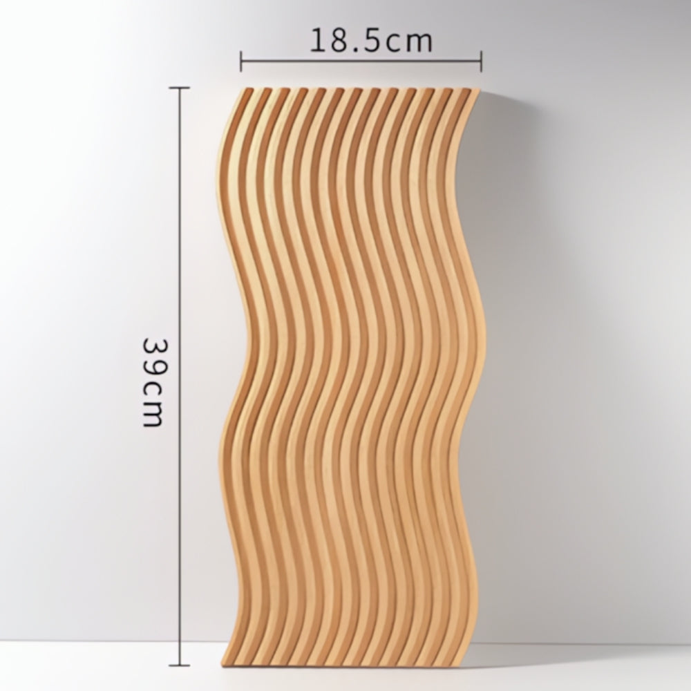 Nordic Ripple Wooden Tray Wave Crest