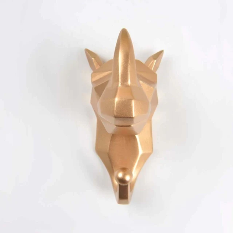 Oriental Animal Hooks Gold Rhino