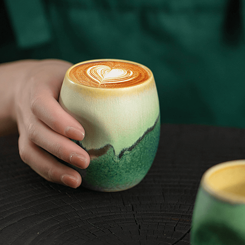 Ceramic Coffee Cup - Espresso Mug with Natural Glaze