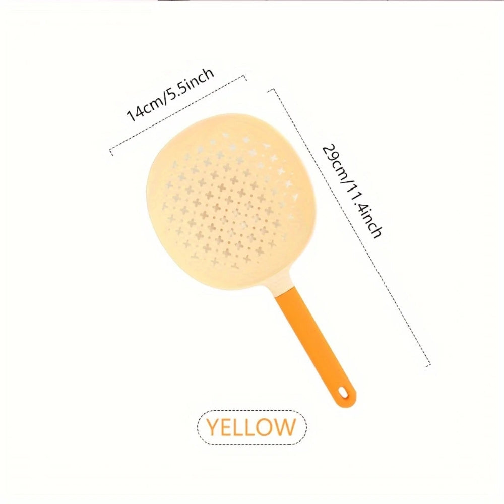 Heat-Resistant Plastic Colander Strainer Yellow Glow