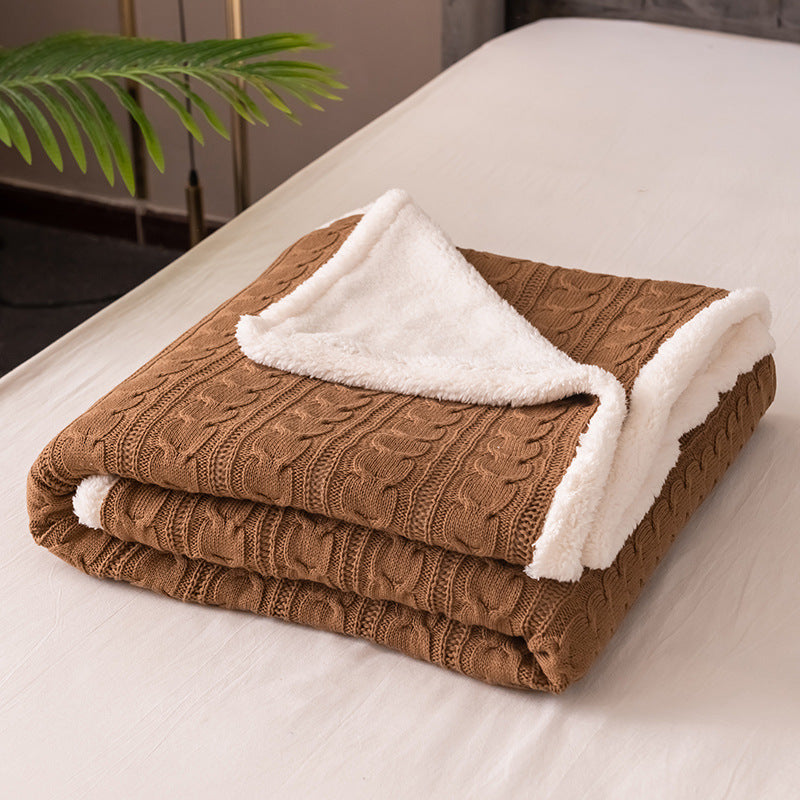 Nordic Winter Throw Light Brown
