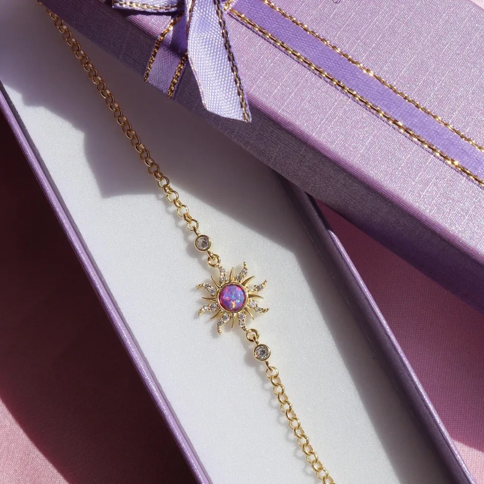 Opal Sun Jewelry Set Bracelet