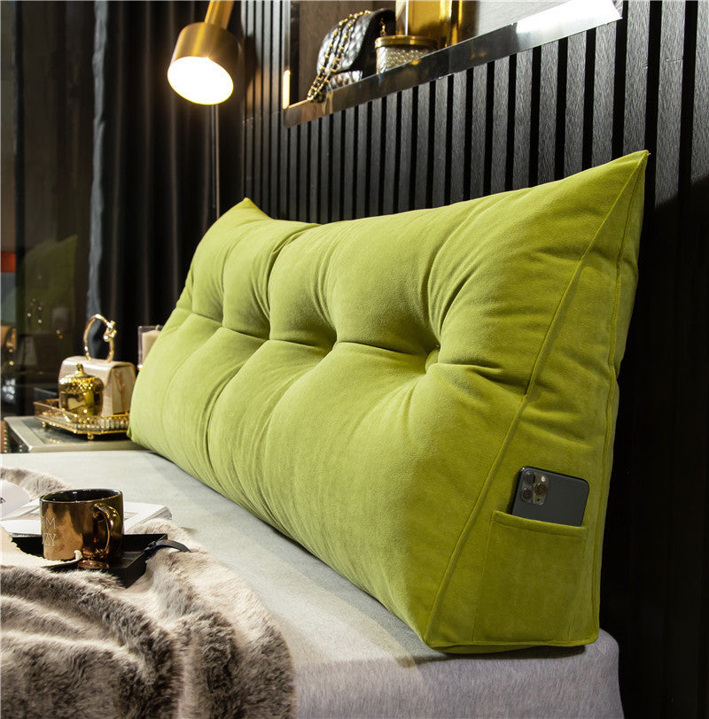 Luxury Wedge Pillow Green