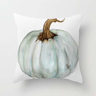 Grateful Fall Cushion Covers Teal Pumpkin