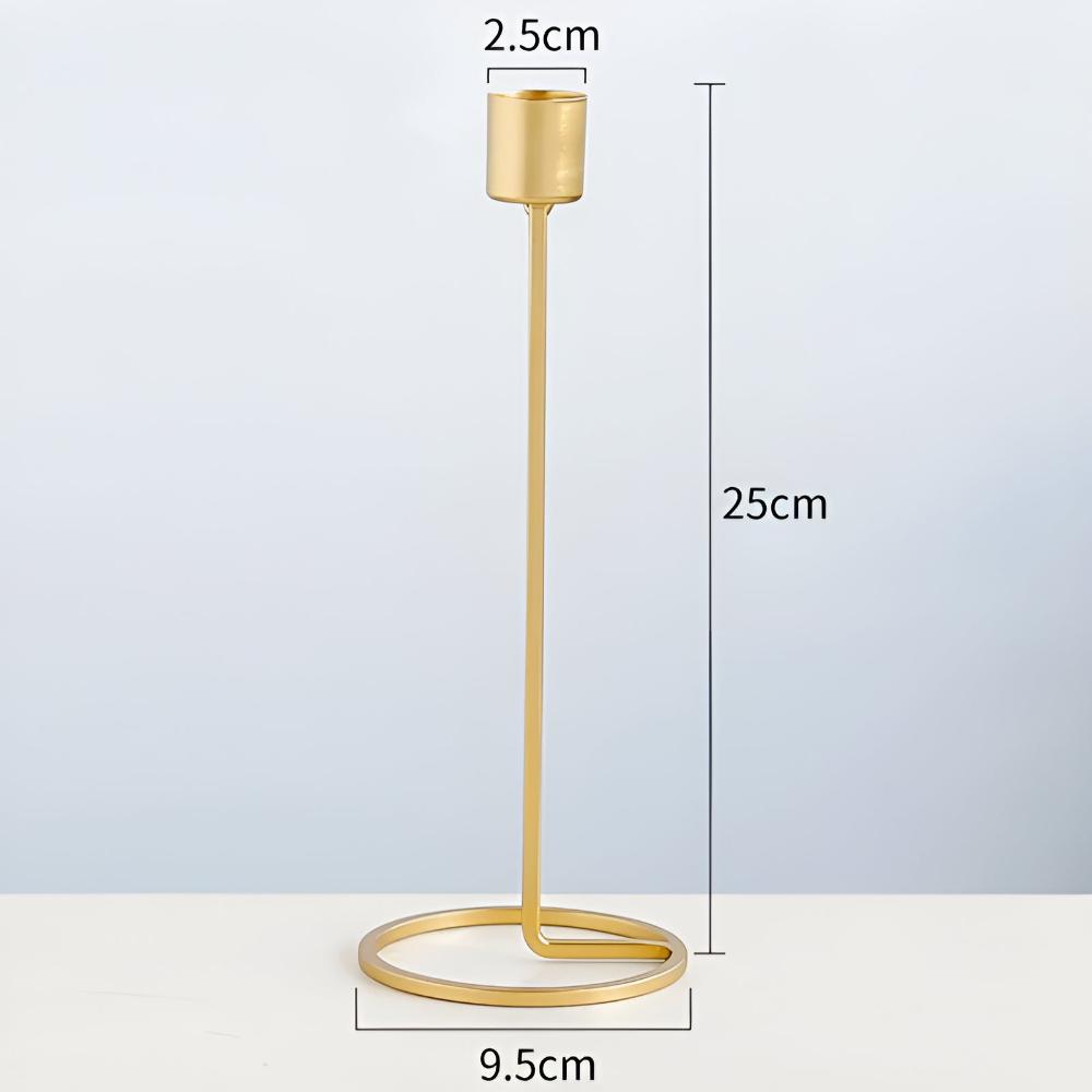 Golden Romantic Candle Holders Large