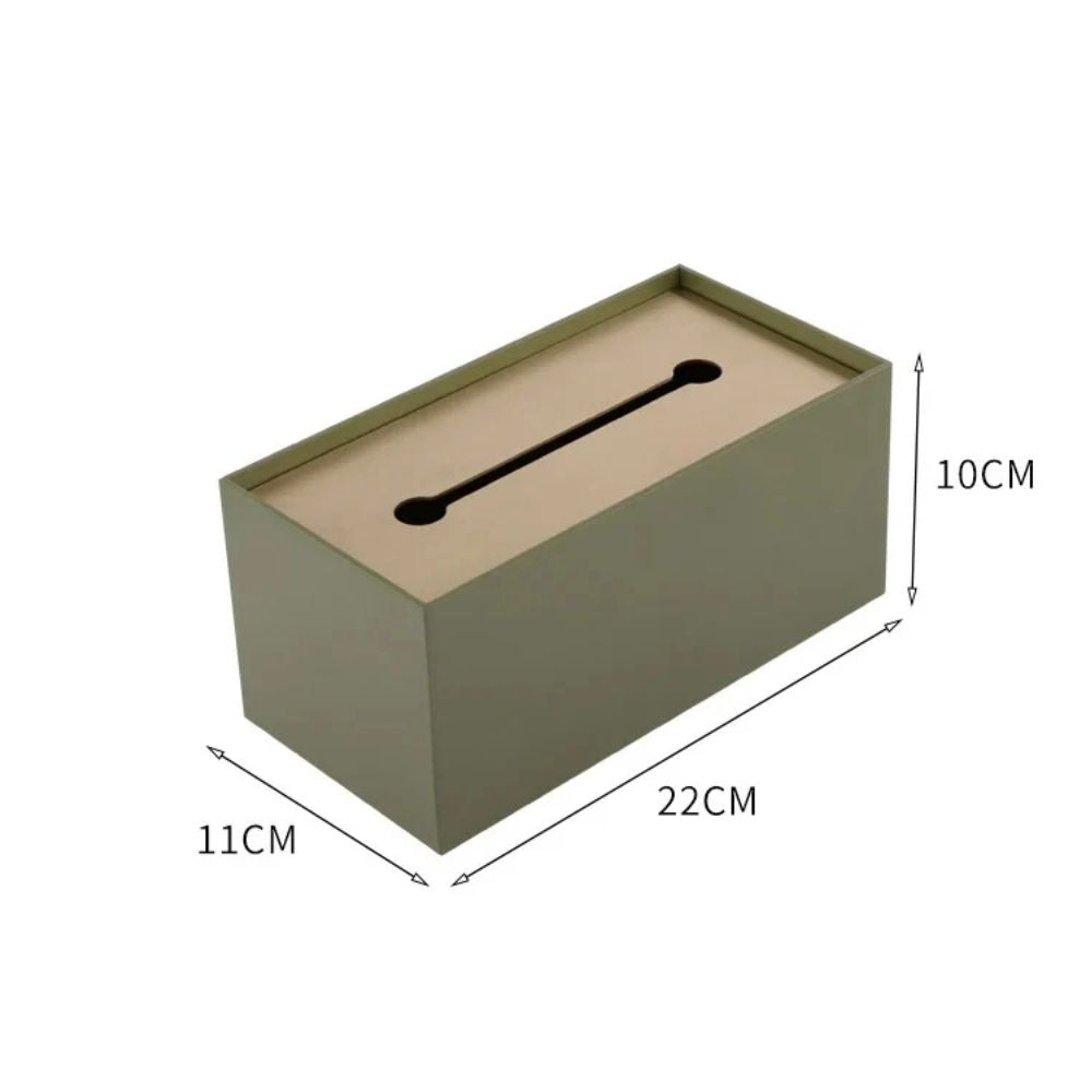 Modena Tissue Holder Box Olive Green