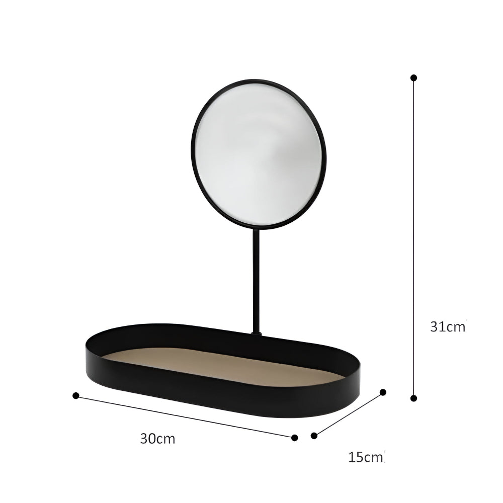 Reflexion Beauty Organizer Tray Black