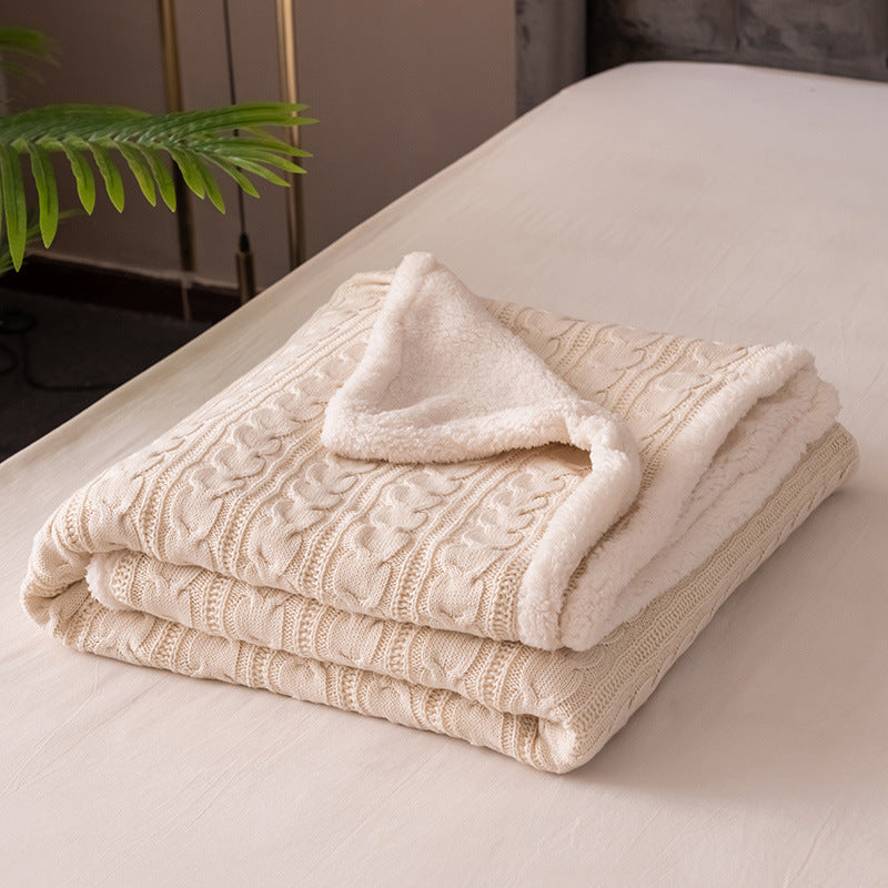 Nordic Winter Throw Beige
