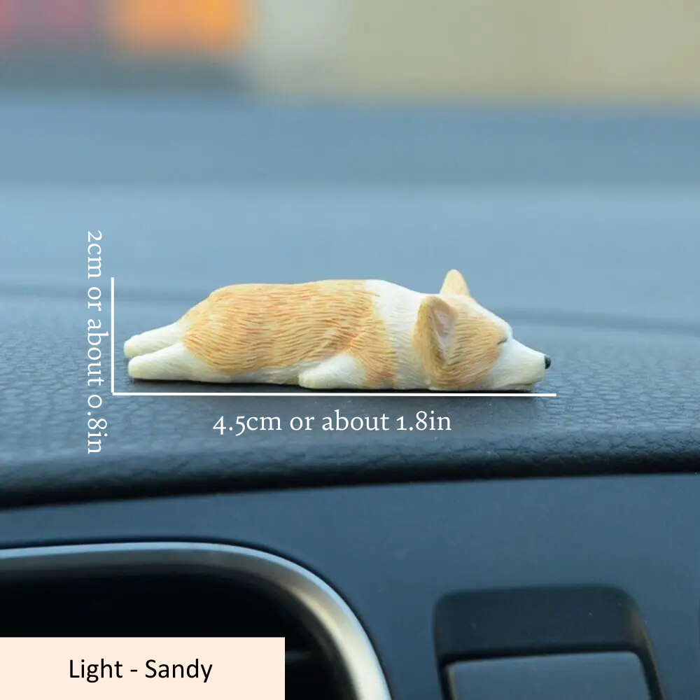 Mini Corgi Decoration Light Sandy