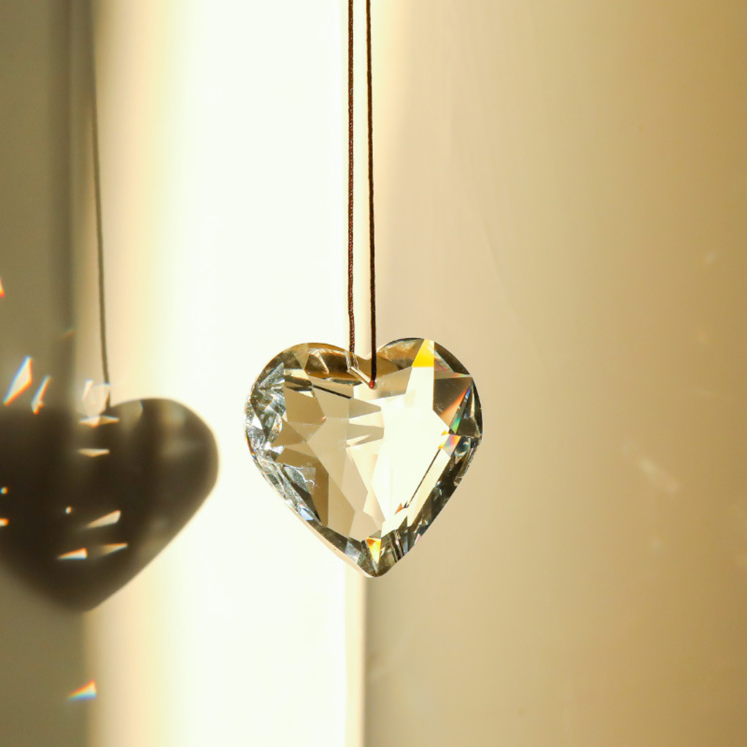 Hanging Heart Suncatcher Clear