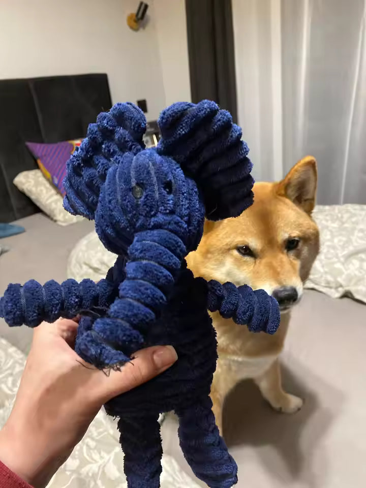 Plush Squeaky Elephant Dog Toy – Soft Chew Toy for Small & Medium Dogs