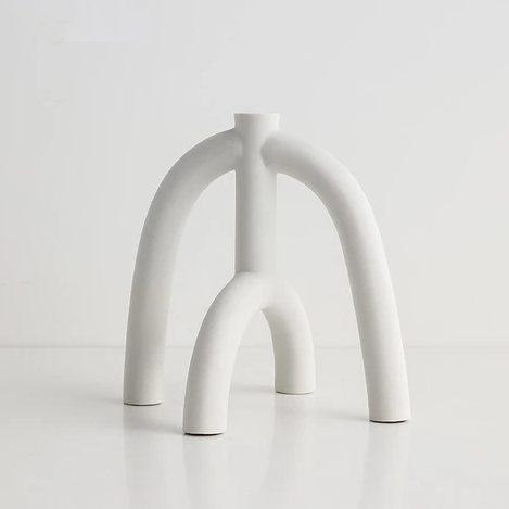 Abstract Arch Ceramic Candle Holders 1 Candle Root