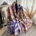 Abstract Retro Fringe Soft Shawl