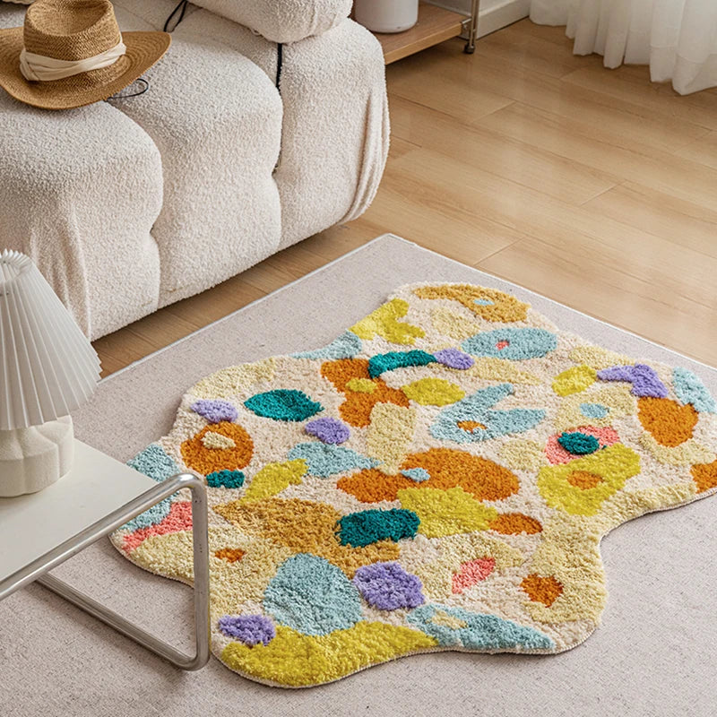 Acid Forest Irregular Area Rug