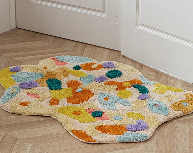 Acid Forest Irregular Area Rug