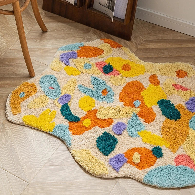 Acid Forest Irregular Area Rug