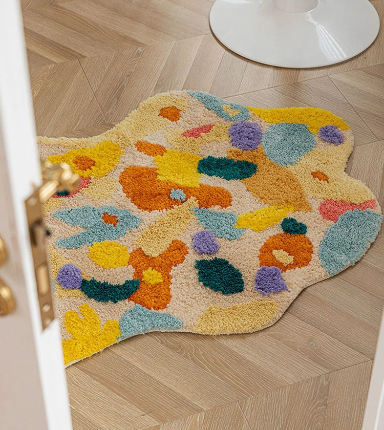 Acid Forest Irregular Area Rug