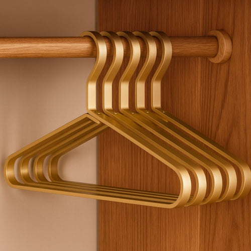 Alloy Slimline Clothes Hangers Gold Finish