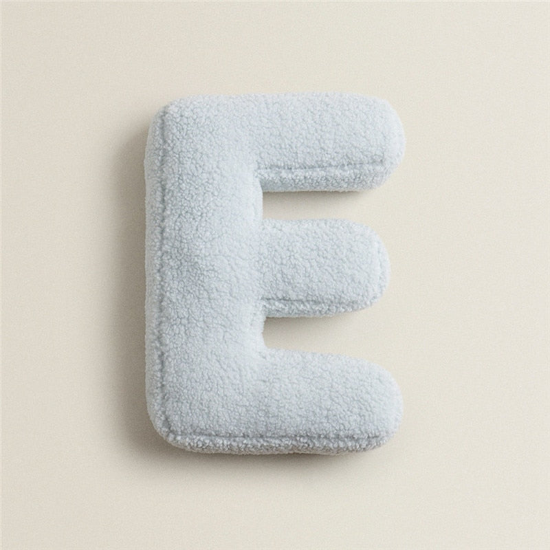 Alphabet Letter Fleece Pillows E