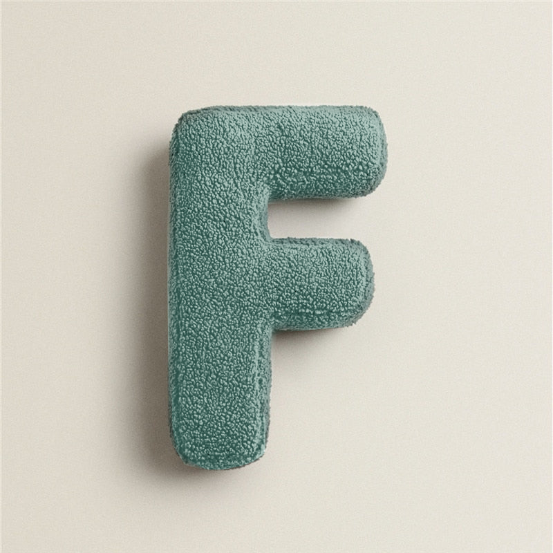 Alphabet Letter Fleece Pillows F
