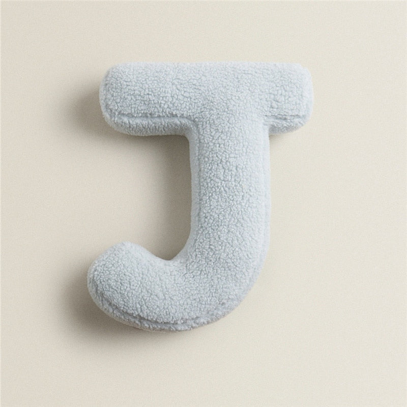 Alphabet Letter Fleece Pillows J