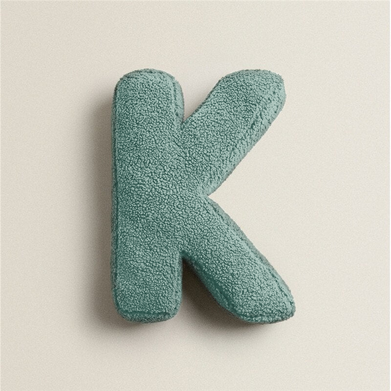 Alphabet Letter Fleece Pillows K