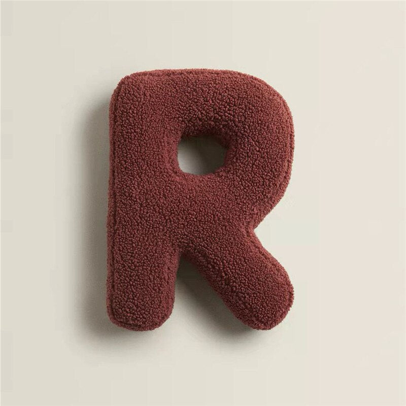 Alphabet Letter Fleece Pillows R
