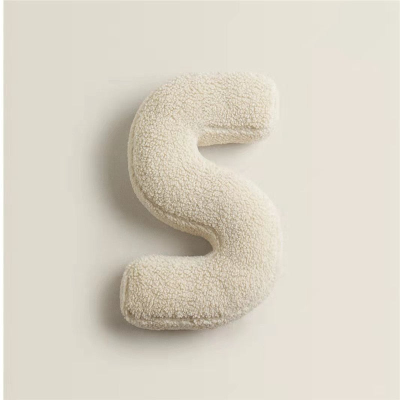 Alphabet Letter Fleece Pillows S