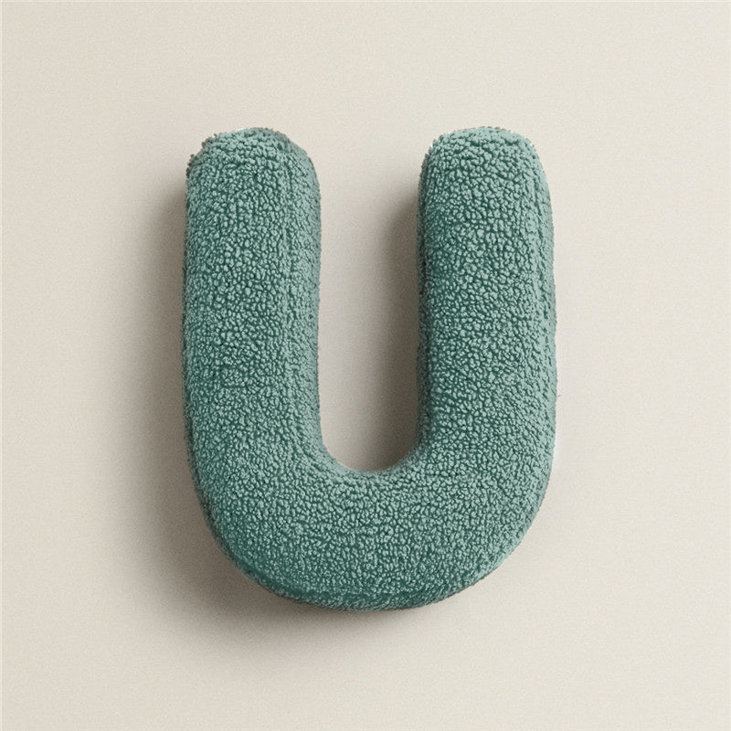 Alphabet Letter Fleece Pillows U